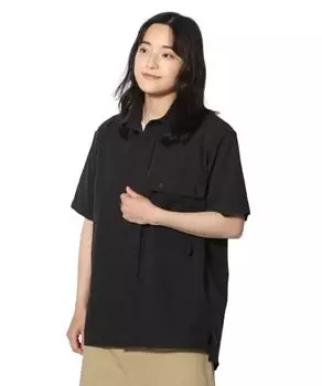 Рубашка для активного отдыха TAKIBI Light Ripstop Shirt Black [Snow Peak] S/S чёрный