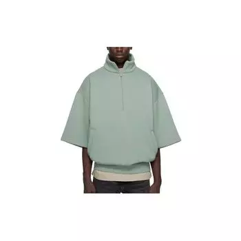 Рубашка Fear of God Essentials с молнией четверть и рукавом 3/4, мужские топы, темно-синий 192BT224311F L