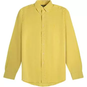 Рубашка мужская льняная с длинным рукавом и вышивкой логотипа Polo Ralph Lauren 710700922-006 XL