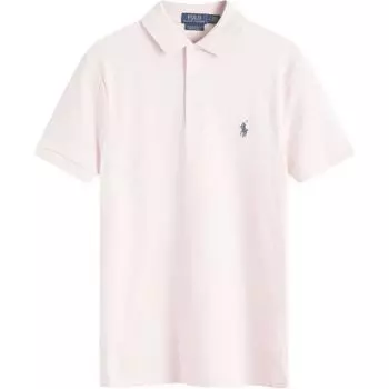 Рубашка поло с коротким рукавом и вышитым логотипом Polo Ralph Lauren, мужская, розовая 710941439-005 XS