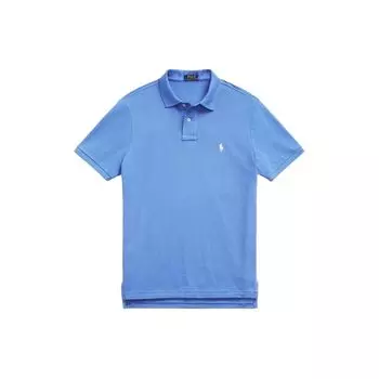 Рубашка поло с коротким рукавом и вышитым логотипом Polo Ralph Lauren, мужская, васильково-синяя 710536856-403 L