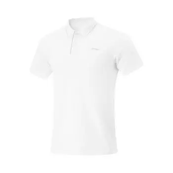 Рубашка поло с коротким рукавом Li Ning Cool Dry унисекс топы стандарт-белый APLV053-2