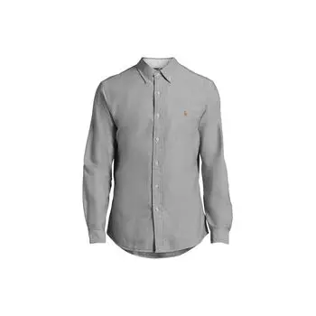 Рубашка поло с вышитым логотипом Polo Ralph Lauren Мужские рубашки Серый 710795462-005 L