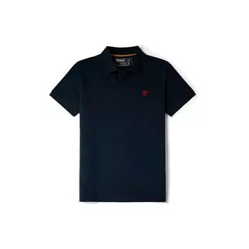Рубашка поло Timberland Single Pearl с коротким рукавом Slim Fit Мужские рубашки поло Deep-Sapphire-Blue A2EPM-433 XS