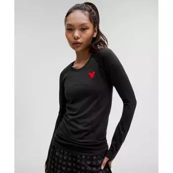 Рубашка с длинным рукавом Disney X Lululemon Swiftly Tech 2.0, длина до бедра, черная, черная 6