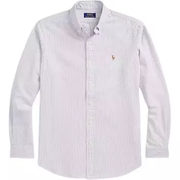 Рубашка с длинным рукавом на пуговицах с вышивкой логотипа Polo Ralph Lauren Мужские рубашки Белый 710942746-003 S
