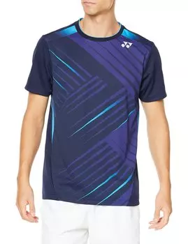 Рубашка с коротким рукавом, игровая рубашка, темно-синяя, SS [Yonex] (Подходящий стиль) (019)