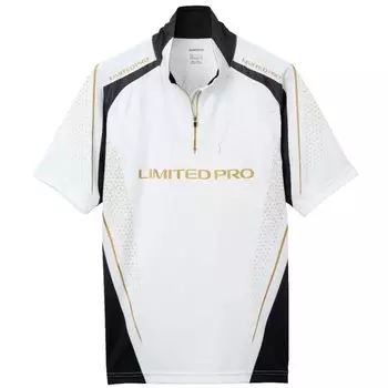 Рубашка SHIMANO Limited Pro Half Zip с коротким рукавом, белая, размер S SH-125W
