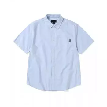 Рубашка ThiSiSneverthat Oxford SS светло-голубая S