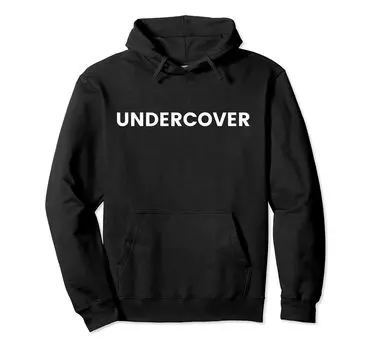 Рубашка Undercover Police Костюм агента ФБР Undercover Police с капюшоном чёрный