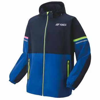 Рубашка UNI Lined темно-синяя Япония SS на японский размер [YONEX] разминочная мужская (019) (эквивалент XS)