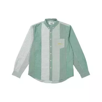Рубашка в полоску Palace Patchwork, зеленые топы унисекс P26SHT015 S