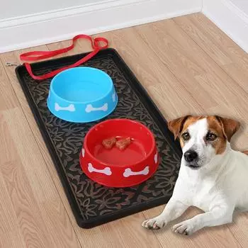Rubber Shoe Tray Dog Tray Kitchen Tray Applicable To The Entrance Indoor And Outdoor Snow Boot Pad Super Large Shoe Tray Black чёрный