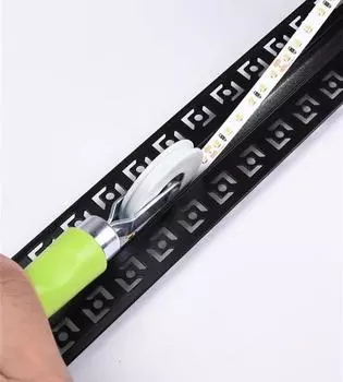 Rubber Wheel Handle Roller 6-8mm LED Strip Light Install Tool Aluminum Profile Silicone Tape Fix Hard Bar Lamp Mount Accessories