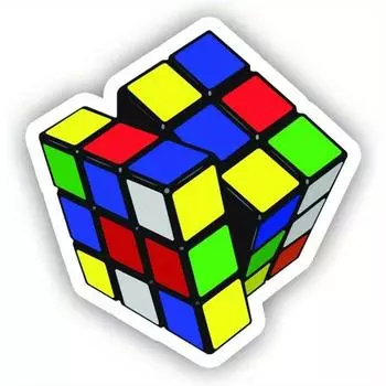 Rubiks Cube Car Decal PVC Sticker Decal - Car Sticker 1pc