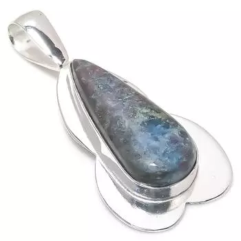 Ювелирный кулон из серебра 925 пробы с драгоценным камнем RubyFuchsite, 2,13 дюйма, R9A38