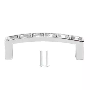 Ручка Crystal Handle Modern Simple Cabinet Door Diamonds Double Hole Handle Pull для ящика