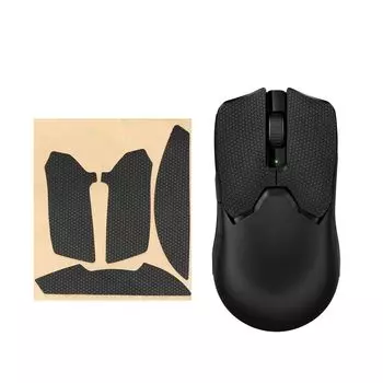 Ручка для мыши kwmobile, совместимая с лентой Razer Viper V2 Pro Grip Tape — противоскользящая, предварительно нарезанная, толщина 0,5 мм, черная