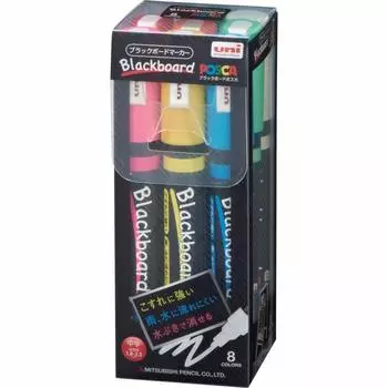 Ручка-карандаш Mitsubishi Pencil Pen Black Board Posca Medium Point 8 цветов PCE2005M8C на водной основе