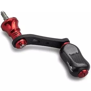 Ручка катушки HEIGHTEN 42 мм с ручкой 21 мм для спиннинговой катушки Shimano Daiwa [легкая рыбалка на поток] Серия Gourd (красный) (+746)