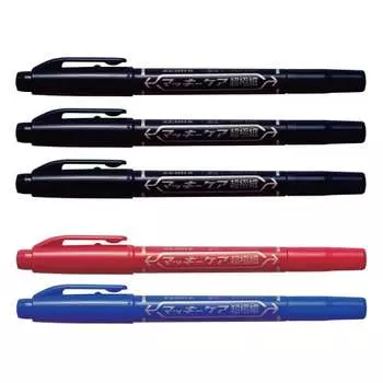 Ручка на масляной основе ZEBRA Mackie Super Fine, набор из 5 шт., черная, красная, синяя YYTH3-3C5