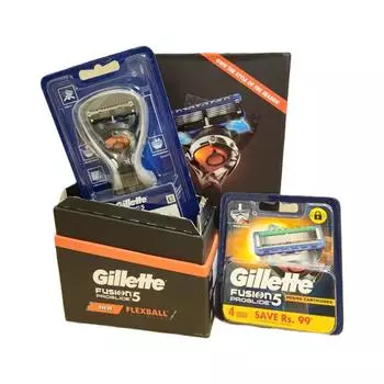 Ручная бритва Gillette Fusion Proglide + 4 лезвия, 1 комплект