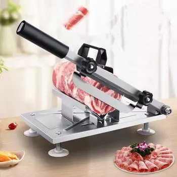 Ручная ломтерезка для мяса, бытовая, лезвие из нержавеющей стали, машина для нарезки мяса, баранины, говядины, овощей, картофеля, кухонные принадлежности