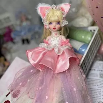 Ручная работа, 1/6, мини-модная кукла BJD, милый макияж, подвижный сустав, 30 см, куклы, одежда принцессы, аксессуары для костюма, детская игрушка, подарки для девочек