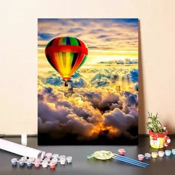 Ручная роспись по номерам Картина на холсте DIY Цифровая картина маслом Декомпрессия Украшение дома 40x50cm no frame