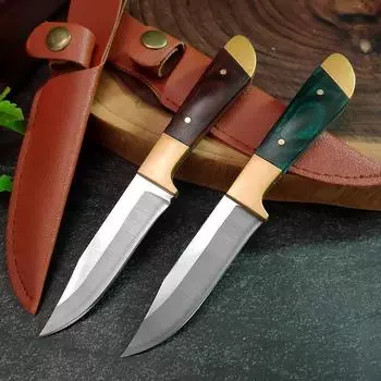 Ручной нож для сбора мяса, новый дизайн, кованый нож из нержавеющей стали ручной работы, нож для мяса, нож для стейка, бытовой нож для резки мяса, фруктов зелёный