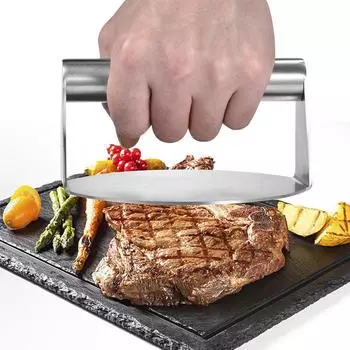 Ручной пресс для пирога, пресс для мяса из нержавеющей стали, пресс для гамбургеров, пресс для гамбургеров, мясорубка