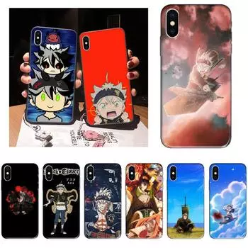 RUICHI Asta black clover Phone Case For iPhone 11 12 Mini 13 Pro XS Max X 8 7 6s Plus 5 SE XR Case iPhone11