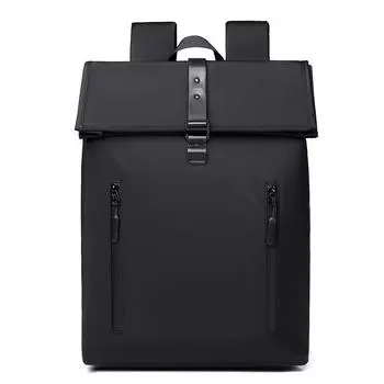 Рюкзак Commuter Roll-Up для деловых людей, школьный портфель чёрный