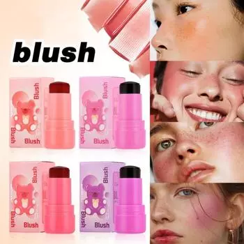 Румяна-стик Fruity Lip Dye Stick Блеск для губ и щек двойного назначения с натуральным контуром губ