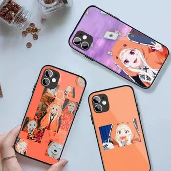 Runa Kakegurui Phone Case For IPhone 14 13 12 11 XS X 8 7 6 Plus Mini Pro Max SE 2022 Black PC TPU Glass Phone Cover iPhone 14