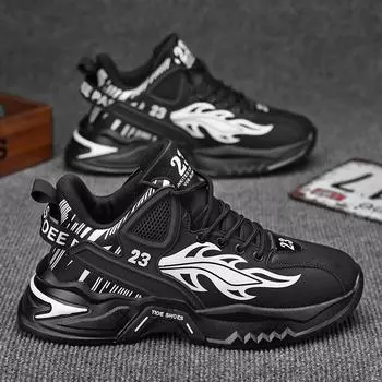 Running Shoes Men Mesh Breathable Fashion Comfortable Flat Sports Shoes 2025 New Outdoor Lace-up Gym Jogging Shoes for Men 39 зелёный