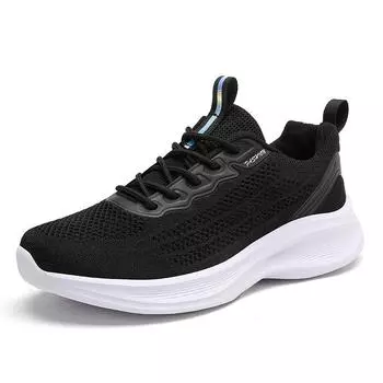Running Shoes Students Lightweight Breathable Flying Casual Shoes Women s Travel Sneakers Athletic Sneakers 40 чёрный
