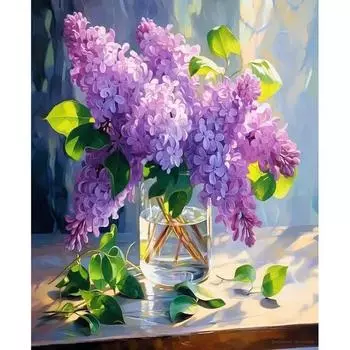 RUOPOTY 40x50 см наборы для рисования по номерам для взрослых, набор акриловых красок с цветами для начинающих, рисунок маслом, холст, картина, домашняя стена