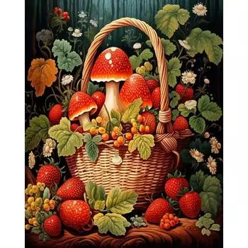 Ruopoty 40x50 см рамка для рисования по номерам для взрослых фрукты и овощи DIY наборы для взрослых на холсте акриловая краска для дома 40x50cm NO Frame