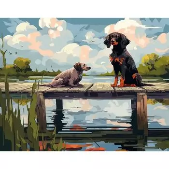 RUOPOTY Dier Verf Op Nummer Met Frame Schilderen Home Decor Ambachten Voor Volwassenen Handwerk Voor Tekenen 40x50cm NO Frame