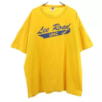 RUSSELL ATHLETIC 90-е Сделано в США Old Lee Road UMC Футболка с коротким рукавом XL Мужская Б/у