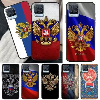 Эмблема российского флага для Realme GT Neo 2 3 Master 9i 8i 8 9 Pro Plus Чехол для OnePlus 10 Pro 9 9R Nord2 Чехол Realme C3