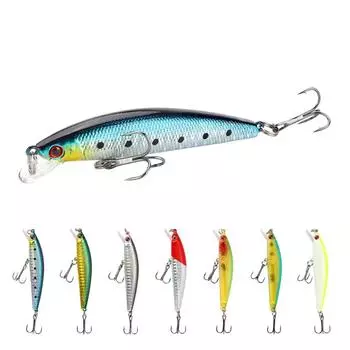 Рыболовная приманка Minnow 8 г/8,7 см, 1 шт., плавающая искусственная приманка, басовые воблеры, жесткие искусственные приманки Isca