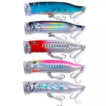 Рыболовная приманка Topwater Popper 7.2CM 9.4GWobbler Искусственные жесткие приманки для морского соленого окуня, тунца, наживка