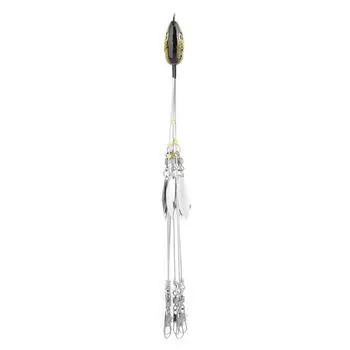 Рыболовная снасть с джиг-головкой Alabama Umbrella с 5 руками, наживка, рыболовные приманки с вертлюжками (желтый)