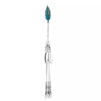 Рыболовная снасть с джиг-головкой Alabama Umbrella с 5 руками, наживка, рыболовные приманки с вертлюжками (синий)