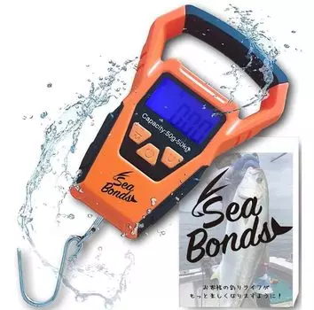 Рыболовные весы SeaBonds, водонепроницаемые цифровые рыболовные весы IPX7, японский бренд, гарантия 100 дней, подвесные весы, подвесные цифровые рыболовные весы