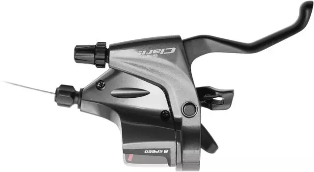 Рычаг SHIMANO, только правый рычаг 8S ESTRS200RCA CLARIS, переключение/тормоз (ДОРОГА) ST-RS200-R серый