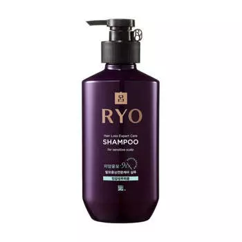 Ryo 9EX Шампунь против выпадения волос Expert Care для чувствительной кожи головы 400 мл*1 шт/2 шт 1Pc
