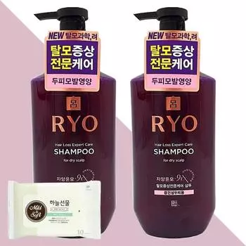 Ryo Jayangyunmo 9EX Hair Loss Symptoms Профессиональный шампунь для нормальной и сухой кожи головы 400 мл x 2
